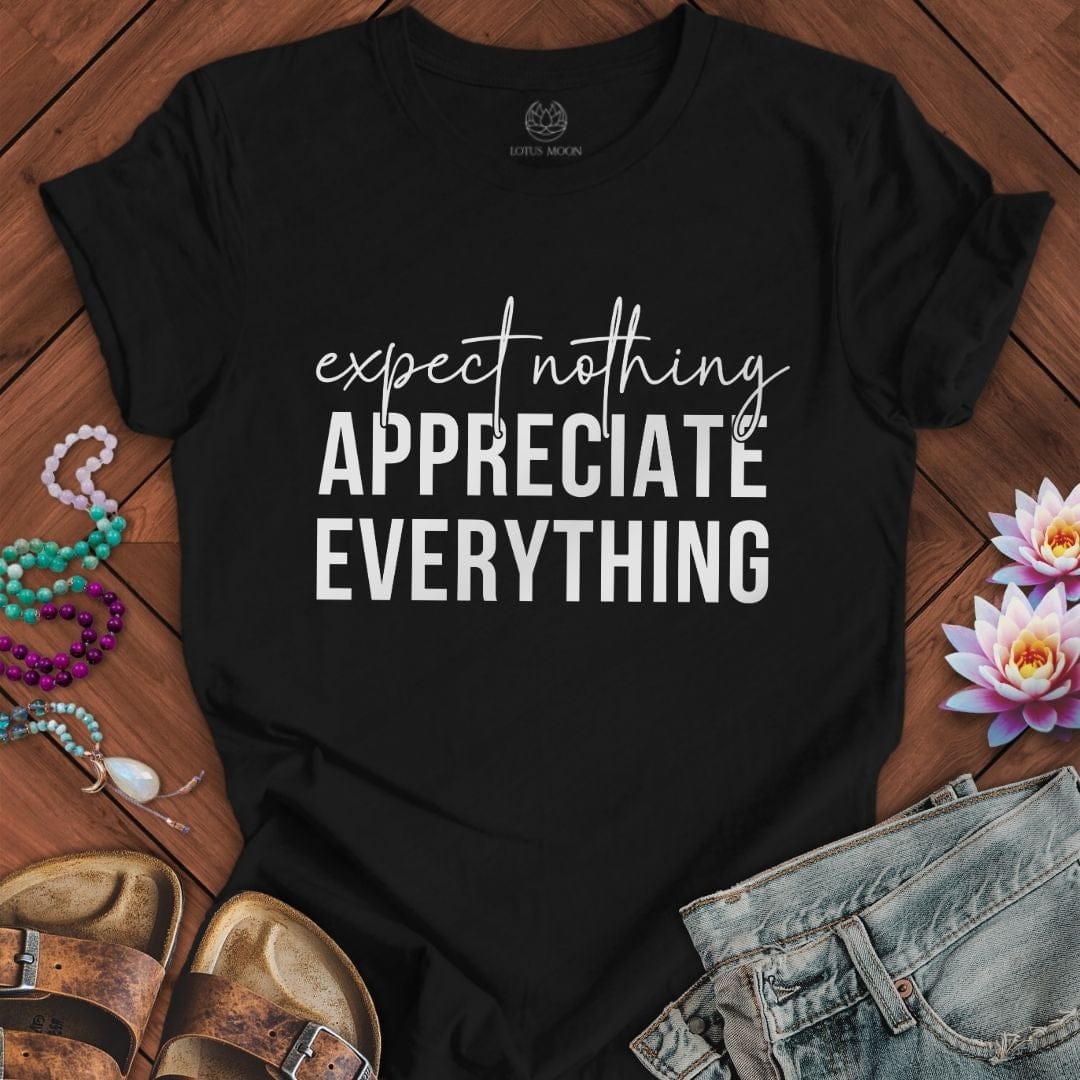 Appreciate Everything Tee Black Heather