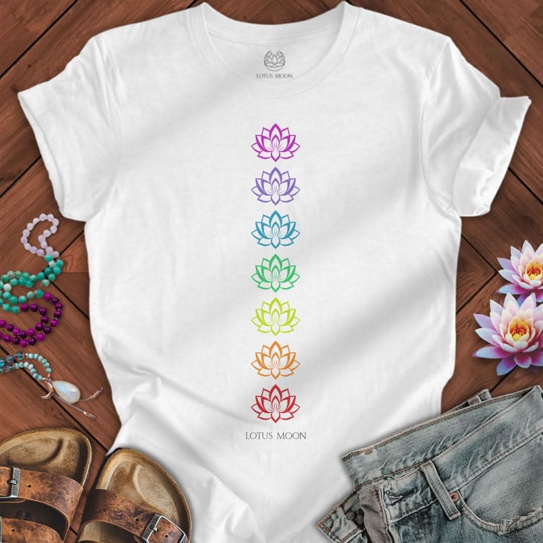 Lotus Chakras Tee White