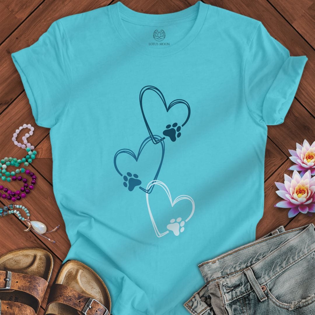 Love Print Tee Turquoise