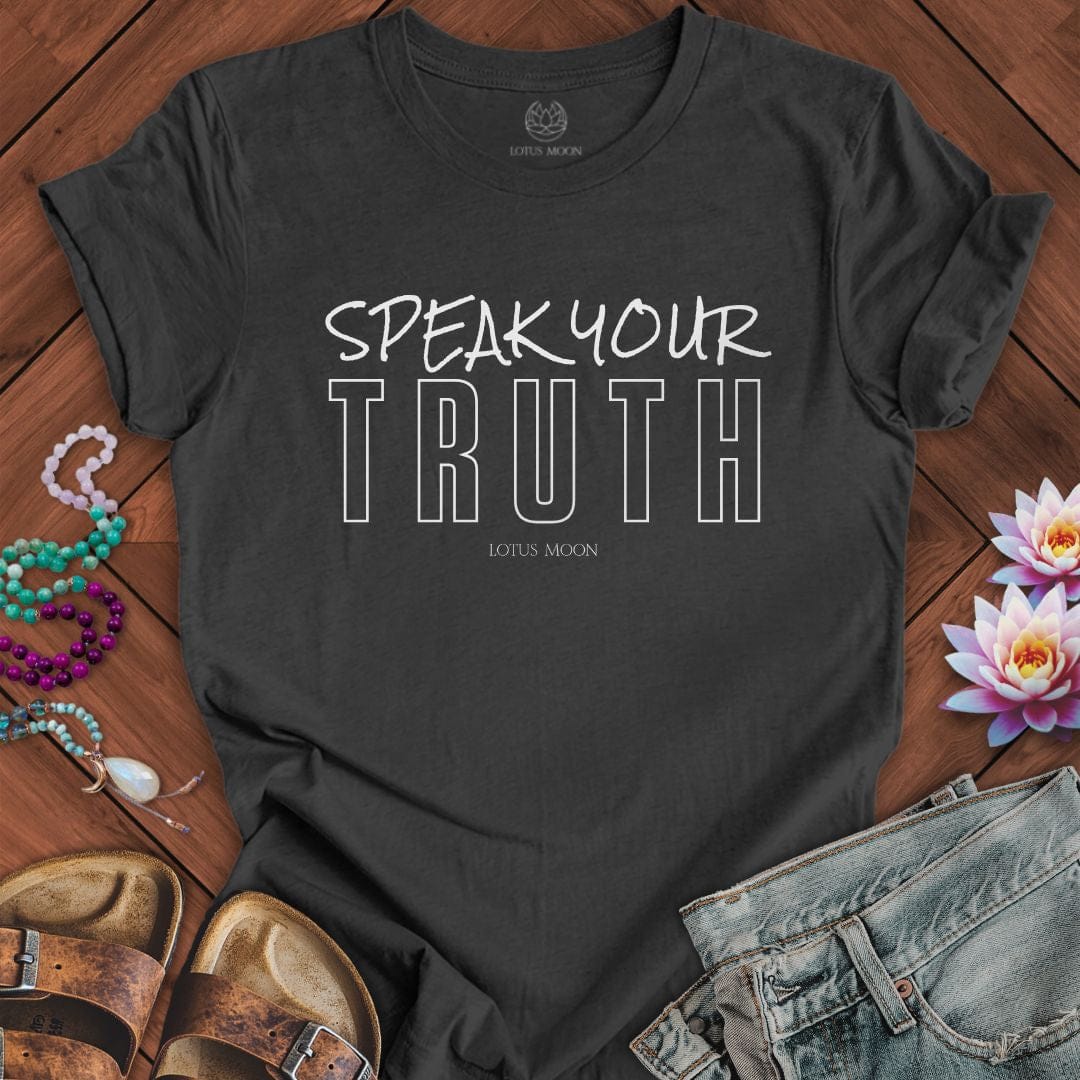 Speak Your Truth Tee Dark Grey Heather