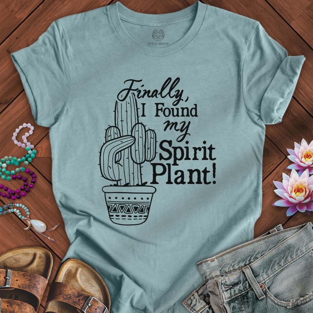 Spirit Plant Tee Heather Blue Lagoon