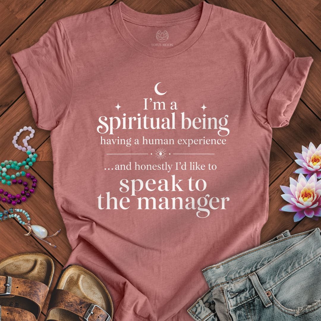 Printify T-Shirt Spiritual Being Tee Heather Mauve / S