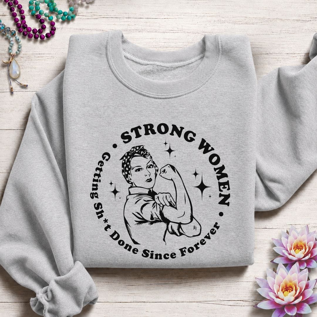 Strong Women Sweatshirt Sport Grey