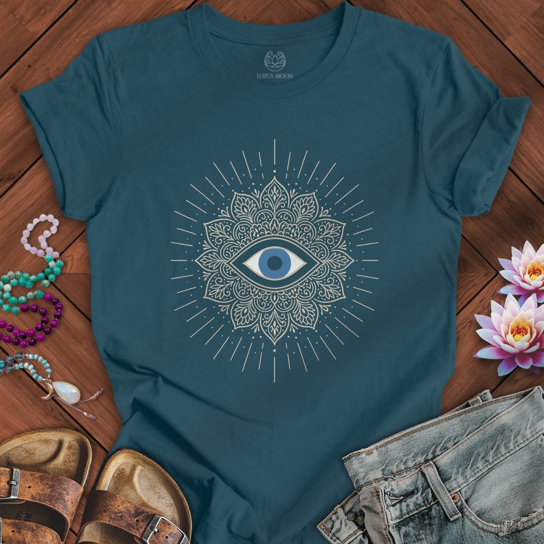 Printify T-Shirt Third Eye Mandala Tee Deep Teal / S