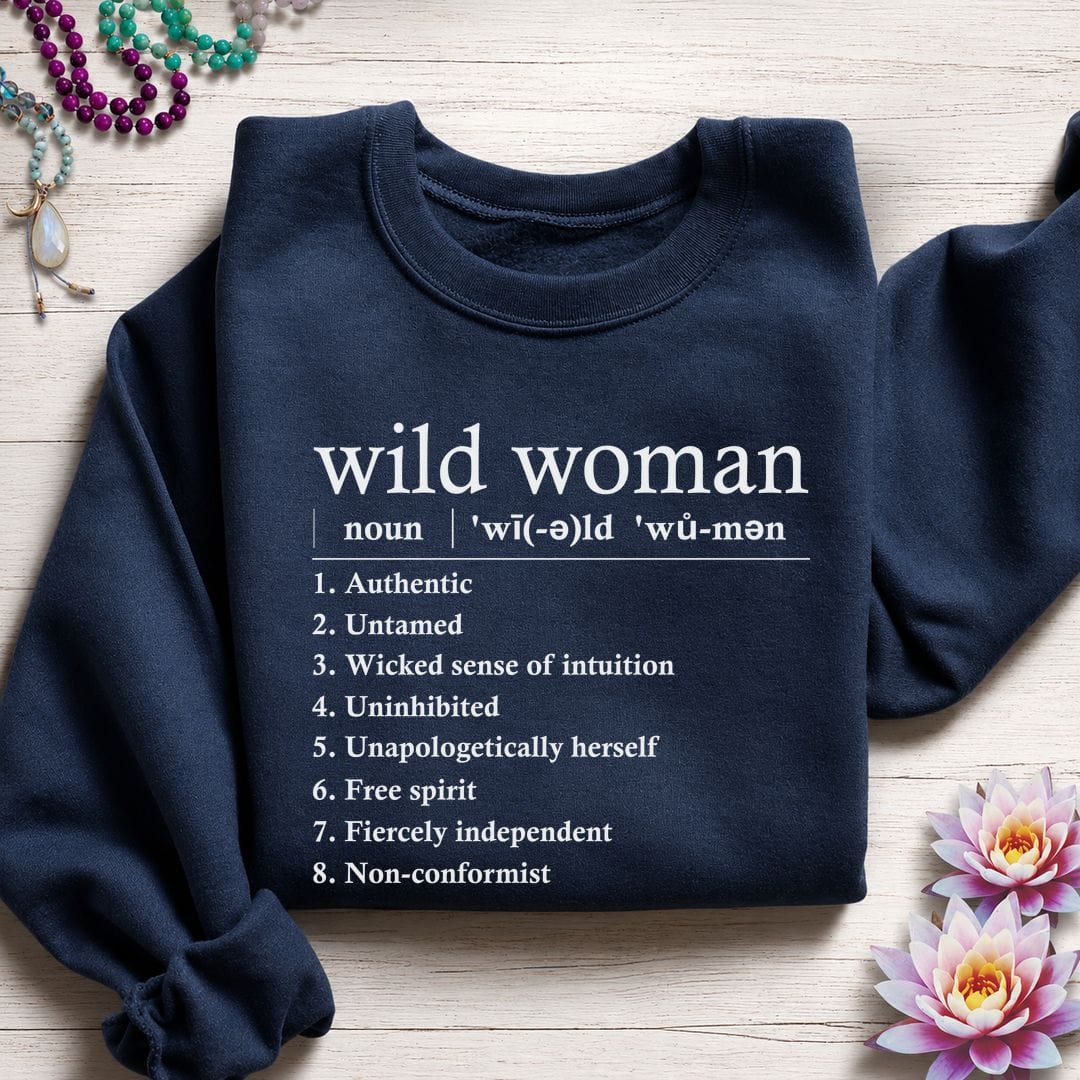 Wild Woman Definition Sweatshirt Navy