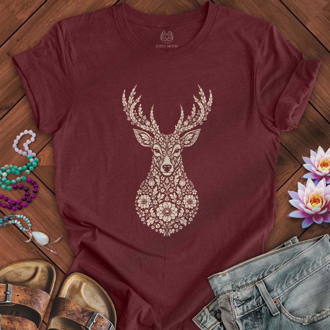 Fall Floral Deer Tee