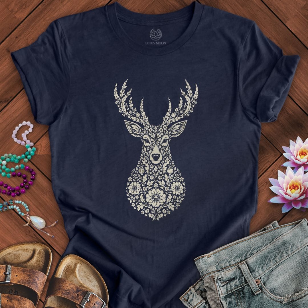 Fall Floral Deer Tee