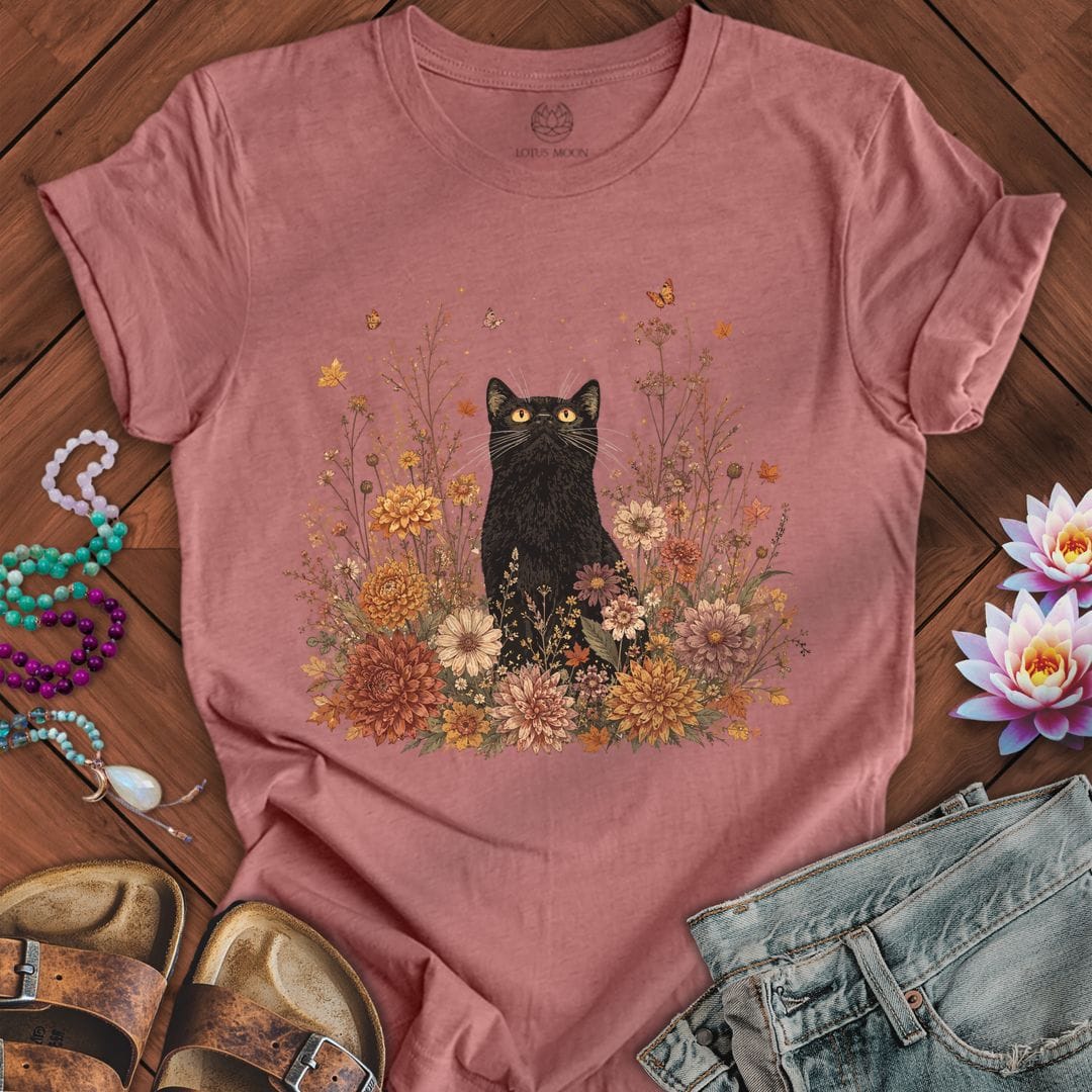 Vintage Floral Cat Tee