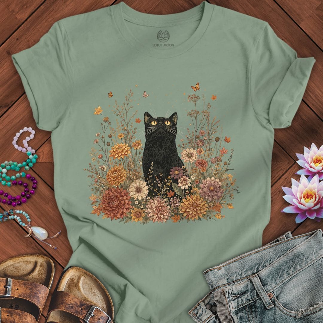 Vintage Floral Cat Tee