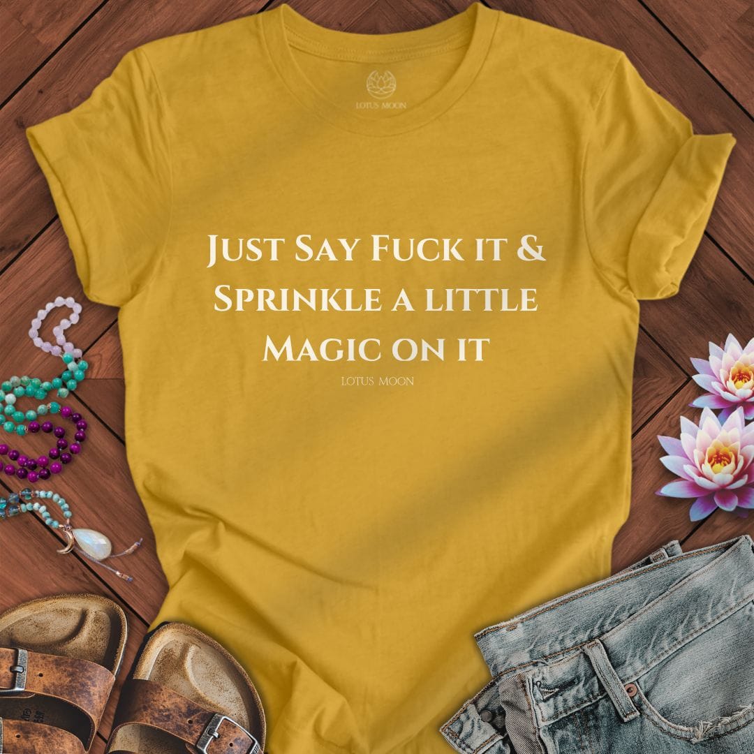 A Little Magic Tee Heather Mustard