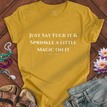 A Little Magic Tee Heather Mustard