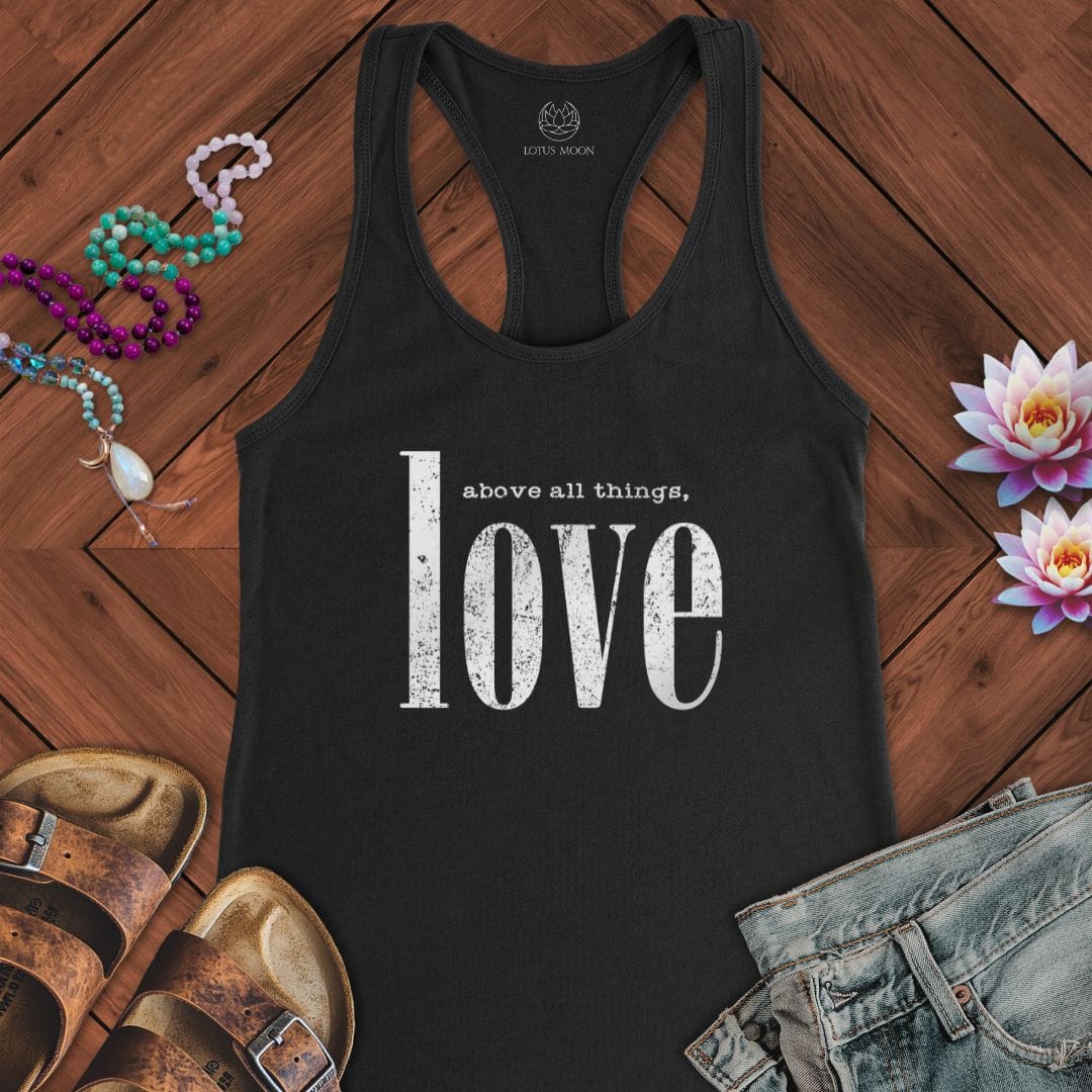 Above All Things Tank Solid Black