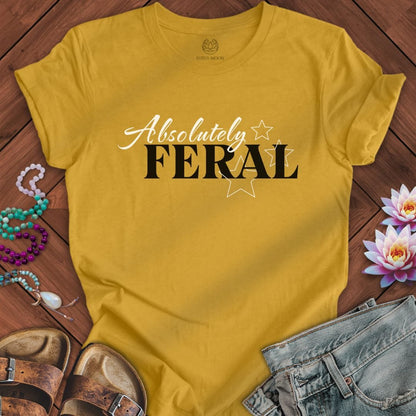 Absolutely Feral Tee Heather Mustard