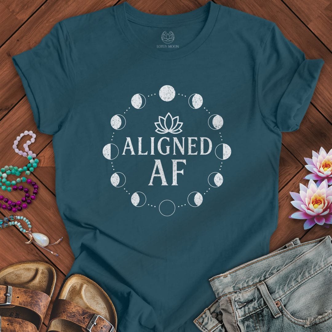 Printify T-Shirt Aligned AF Tee Deep Teal / S