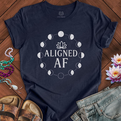Printify T-Shirt Aligned AF Tee Heather Midnight Navy / S