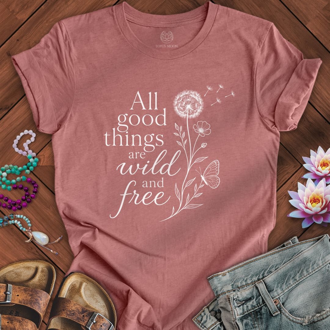 Printify T-Shirt All Good Things Tee Heather Mauve / S