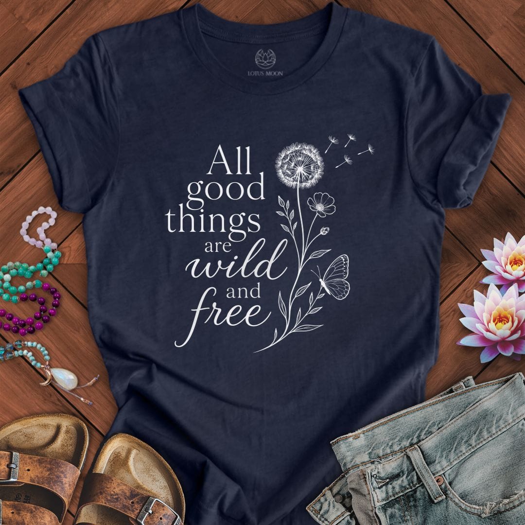 Printify T-Shirt All Good Things Tee Heather Midnight Navy / S