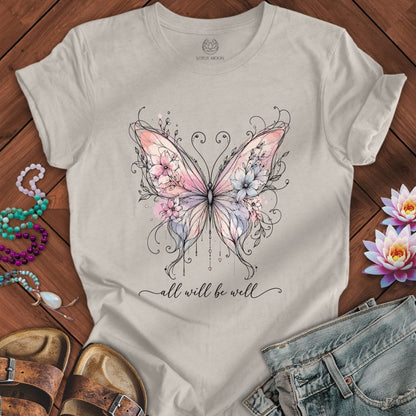 Printify T-Shirt All Will Be Well Tee Heather Dust / S
