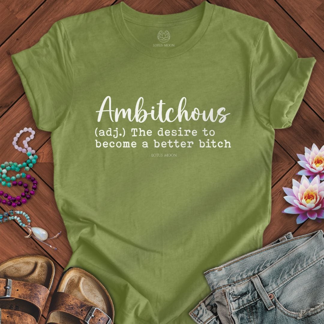 Ambitchous Tee Heather Green