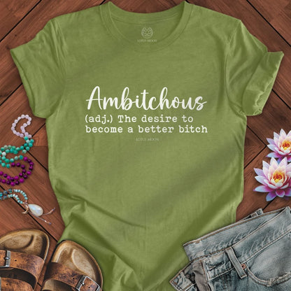 Ambitchous Tee Heather Green