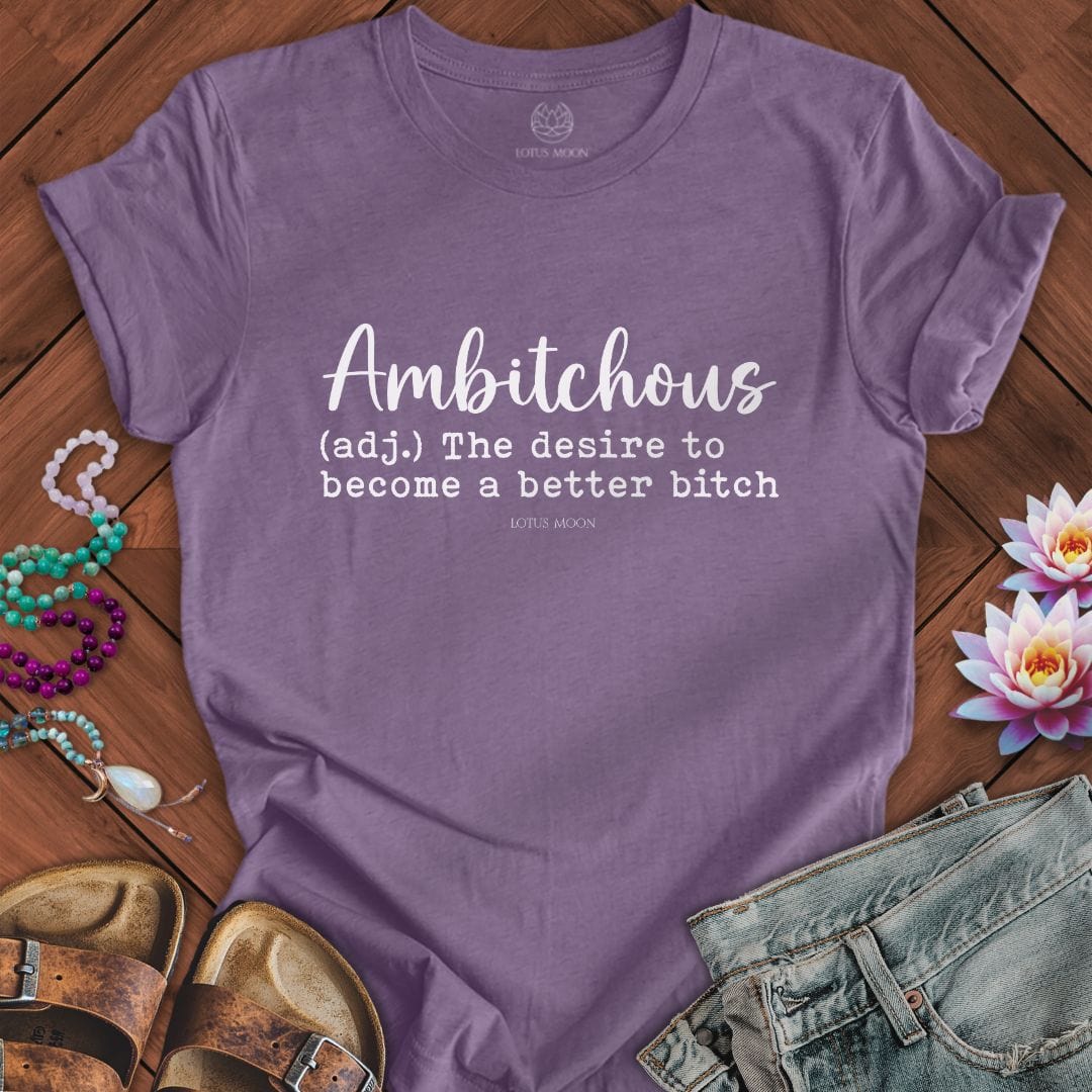 Ambitchous Tee Heather Purple