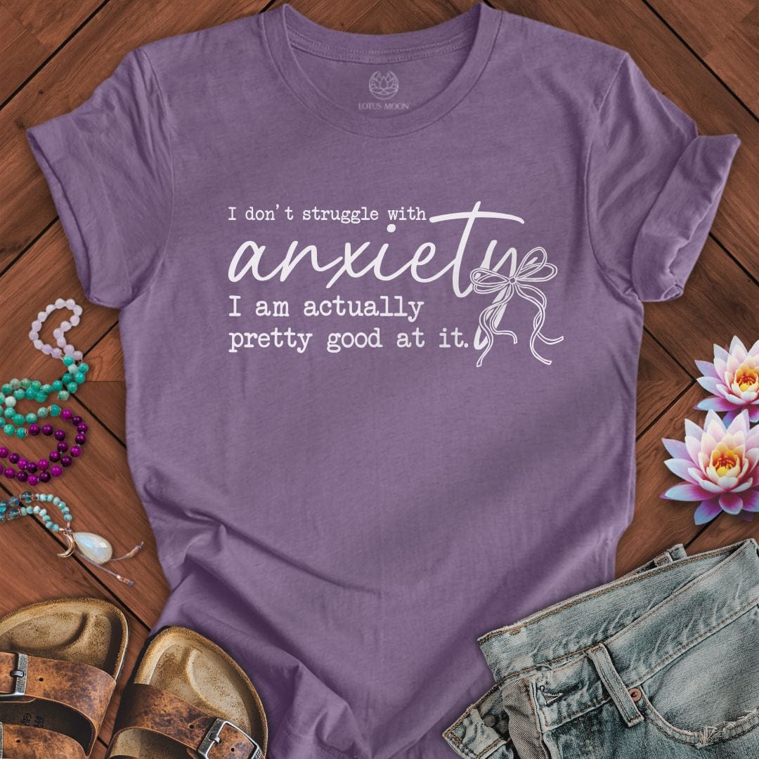 Anxiety Tee Heather Purple