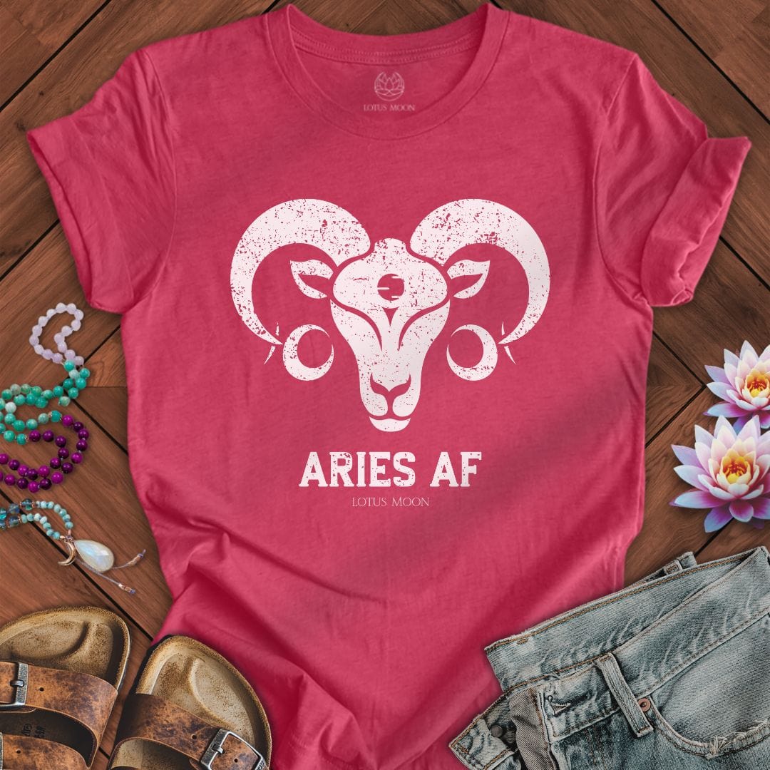 Aries AF Tee Heather Raspberry