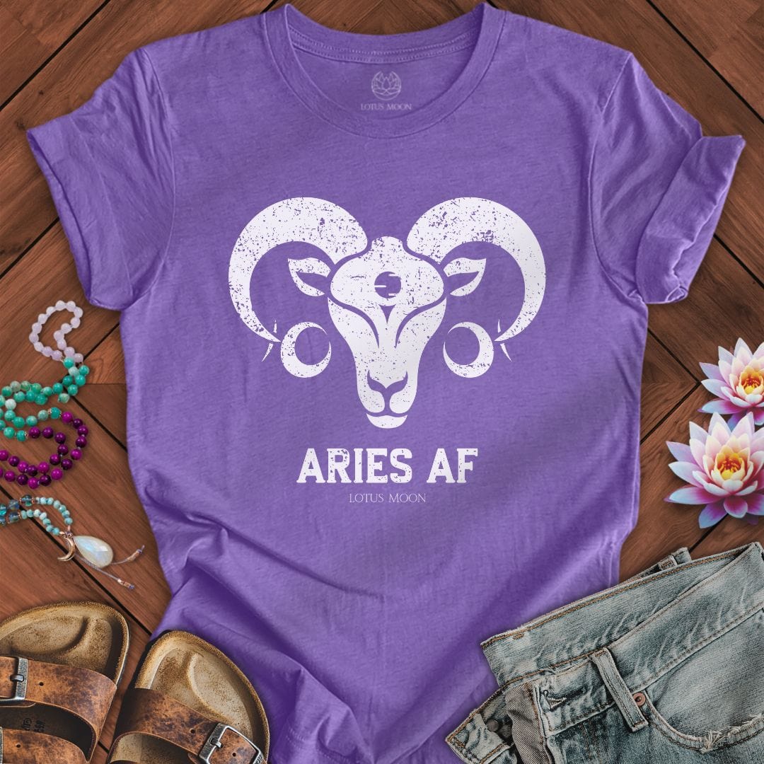Aries AF Tee Heather Team Purple
