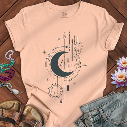 Arrow Moon Tee Peach