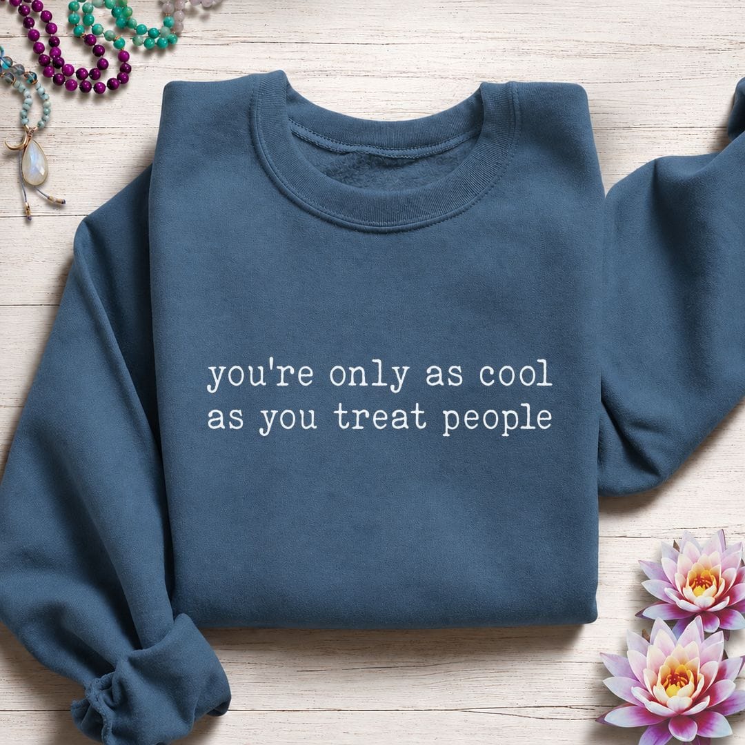 Printify Sweatshirt Be Cool Sweatshirt Indigo Blue / S
