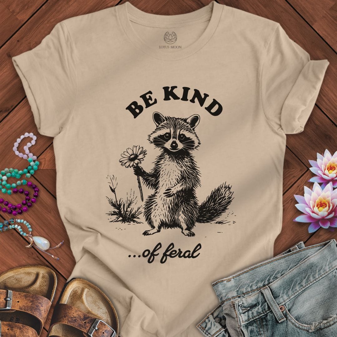 Be Kind Of Feral Tee Tan
