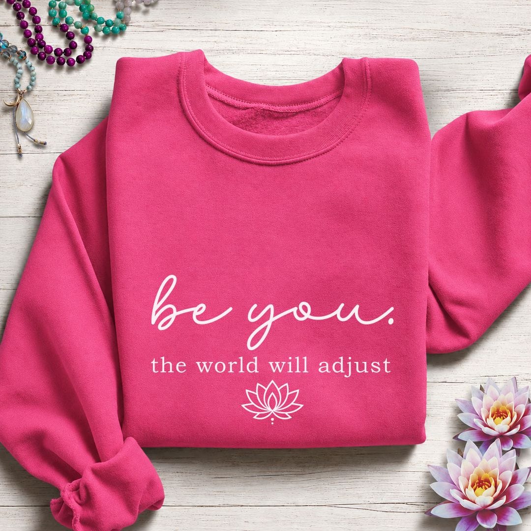 Be You Lotus Sweatshirt Heliconia