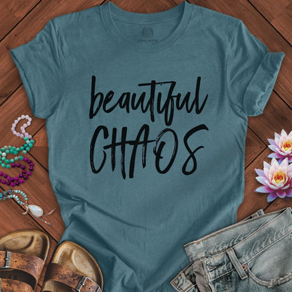 Beautiful Chaos Tee Heather Deep Teal
