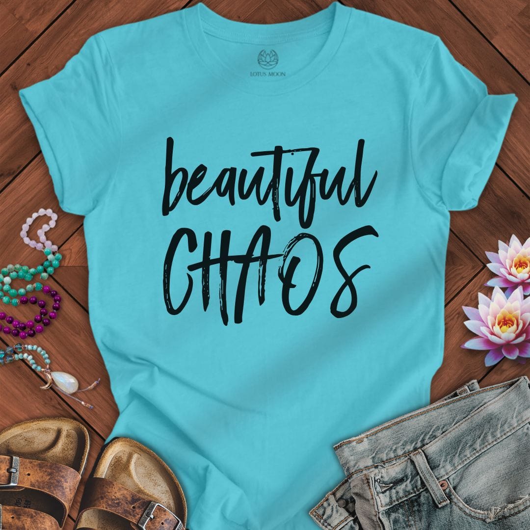 Beautiful Chaos Tee Turquoise