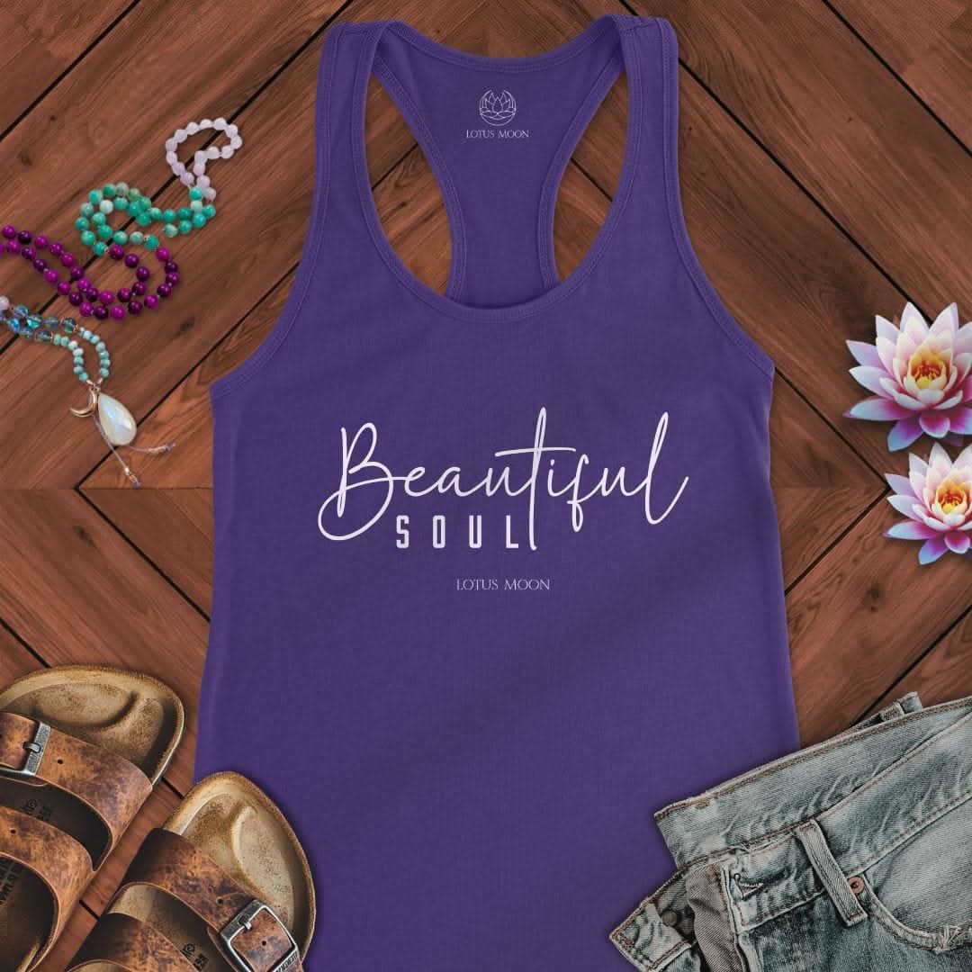 Beautiful Soul Tank Solid Purple Rush