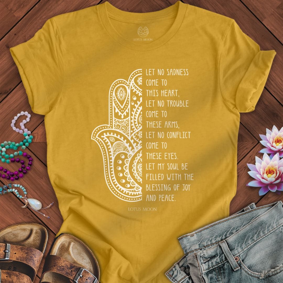 Blessings Tee Heather Mustard