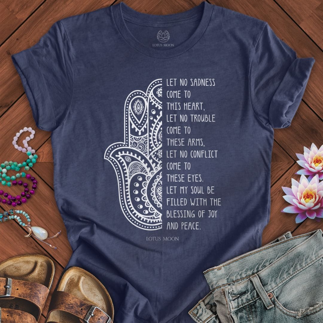 Blessings Tee Heather Navy
