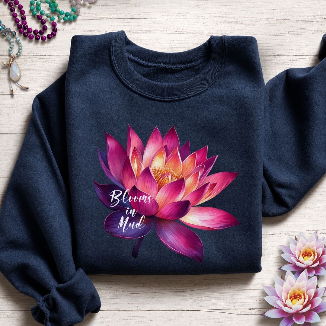 Blooms In Mud Sweatshirt Navy