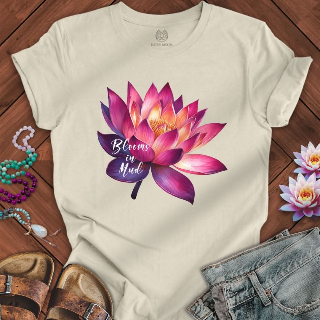 Blooms In Mud Tee Natural