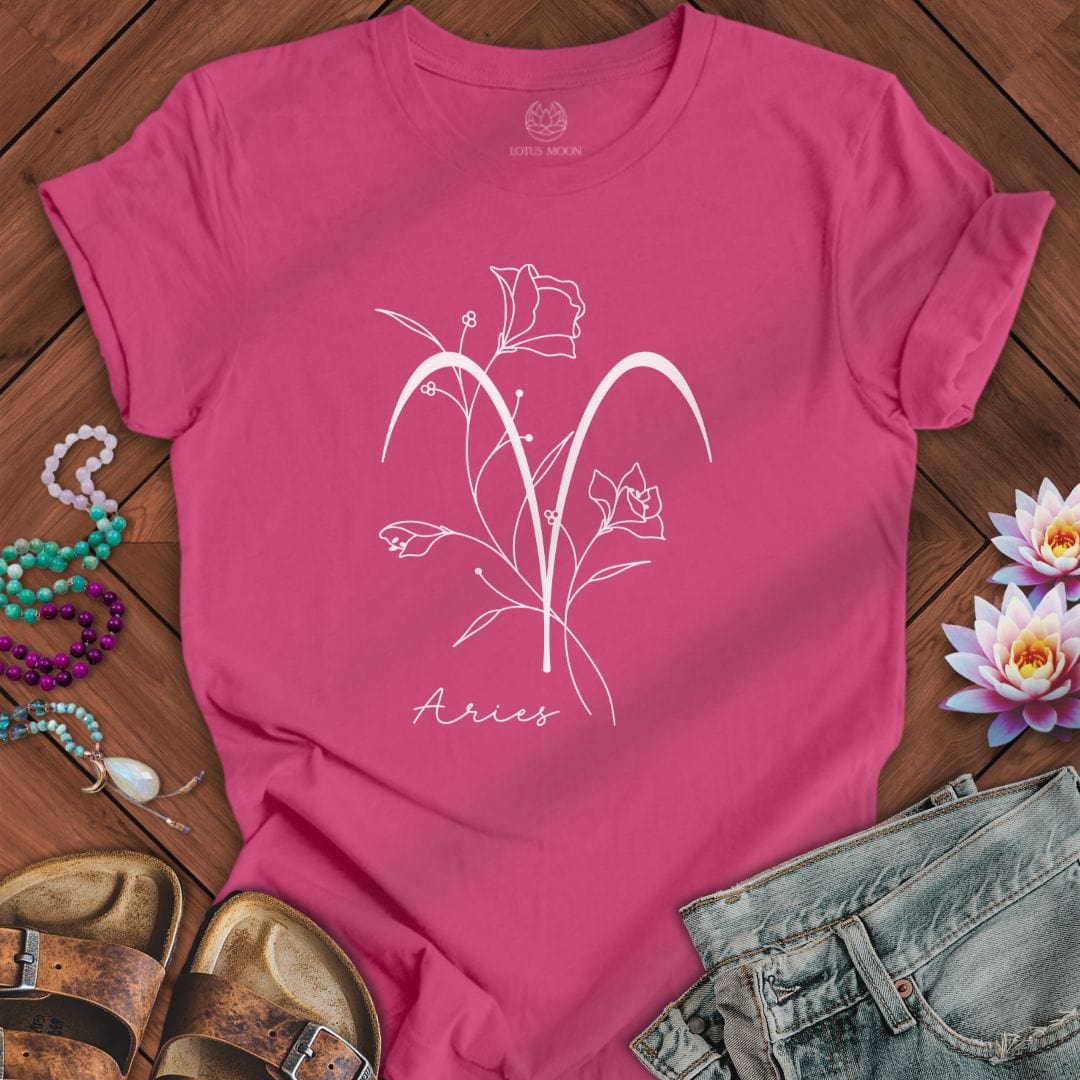 Boho Aries Tee Berry