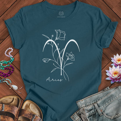 Boho Aries Tee Deep Teal