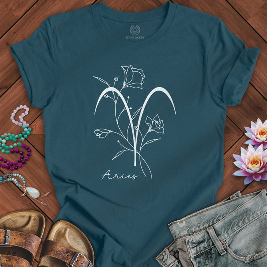 Boho Aries Tee Deep Teal