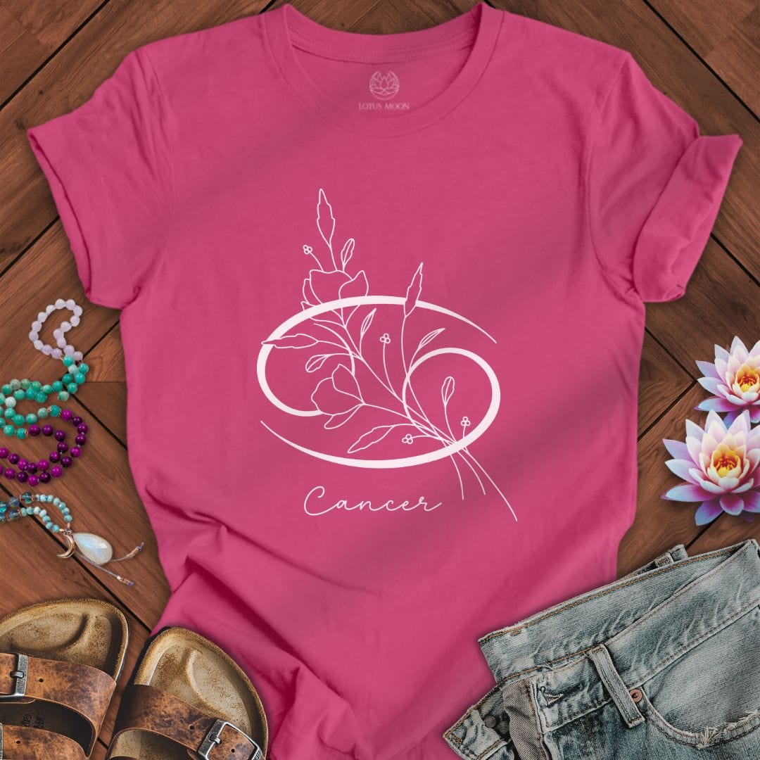 Boho Cancer Tee Berry