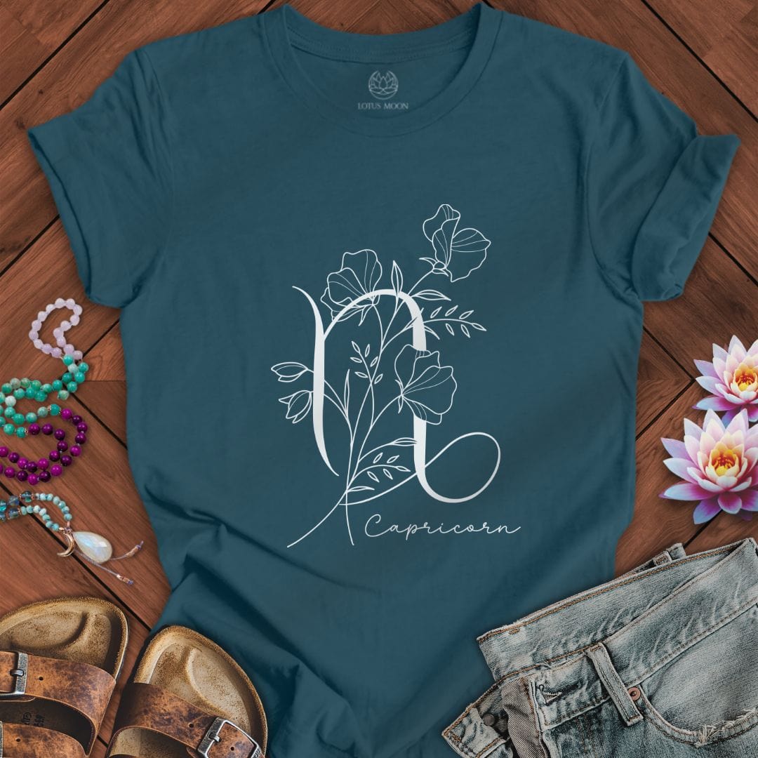 Boho Capricorn Tee Deep Teal