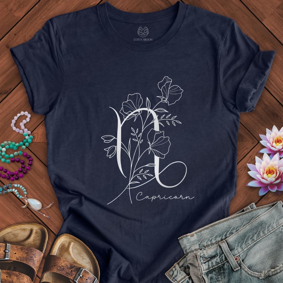 Boho Capricorn Tee Heather Midnight Navy