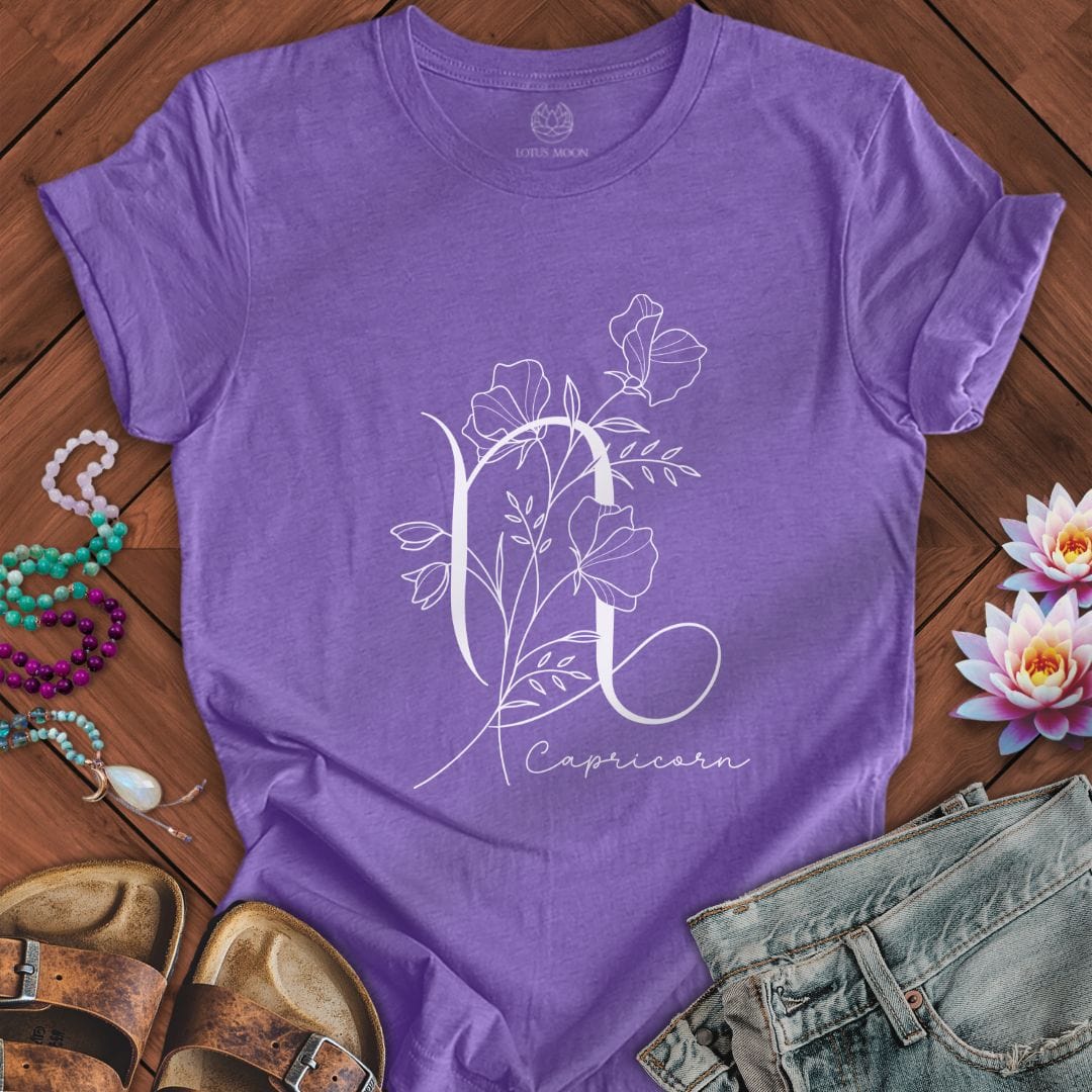 Boho Capricorn Tee Heather Team Purple