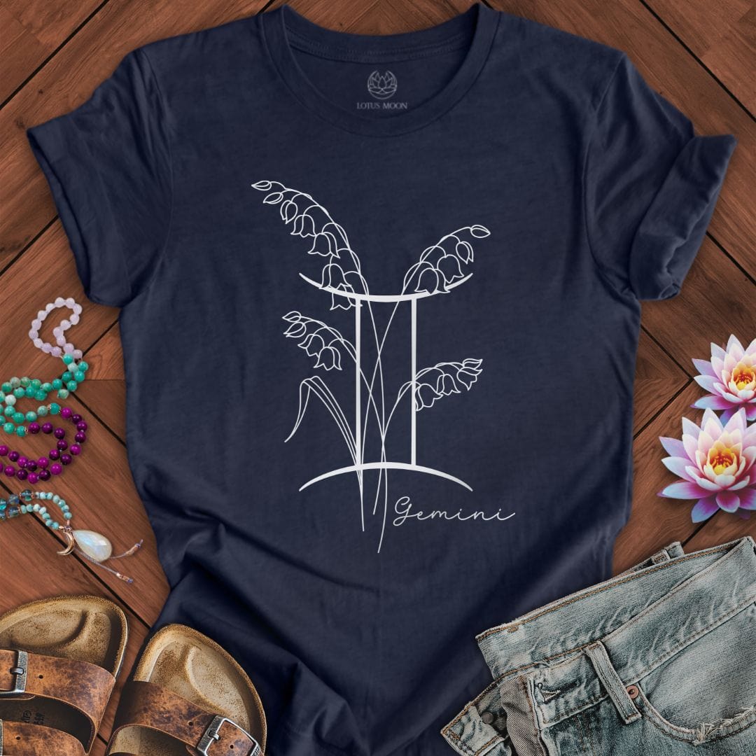 Boho Gemini Tee Heather Midnight Navy