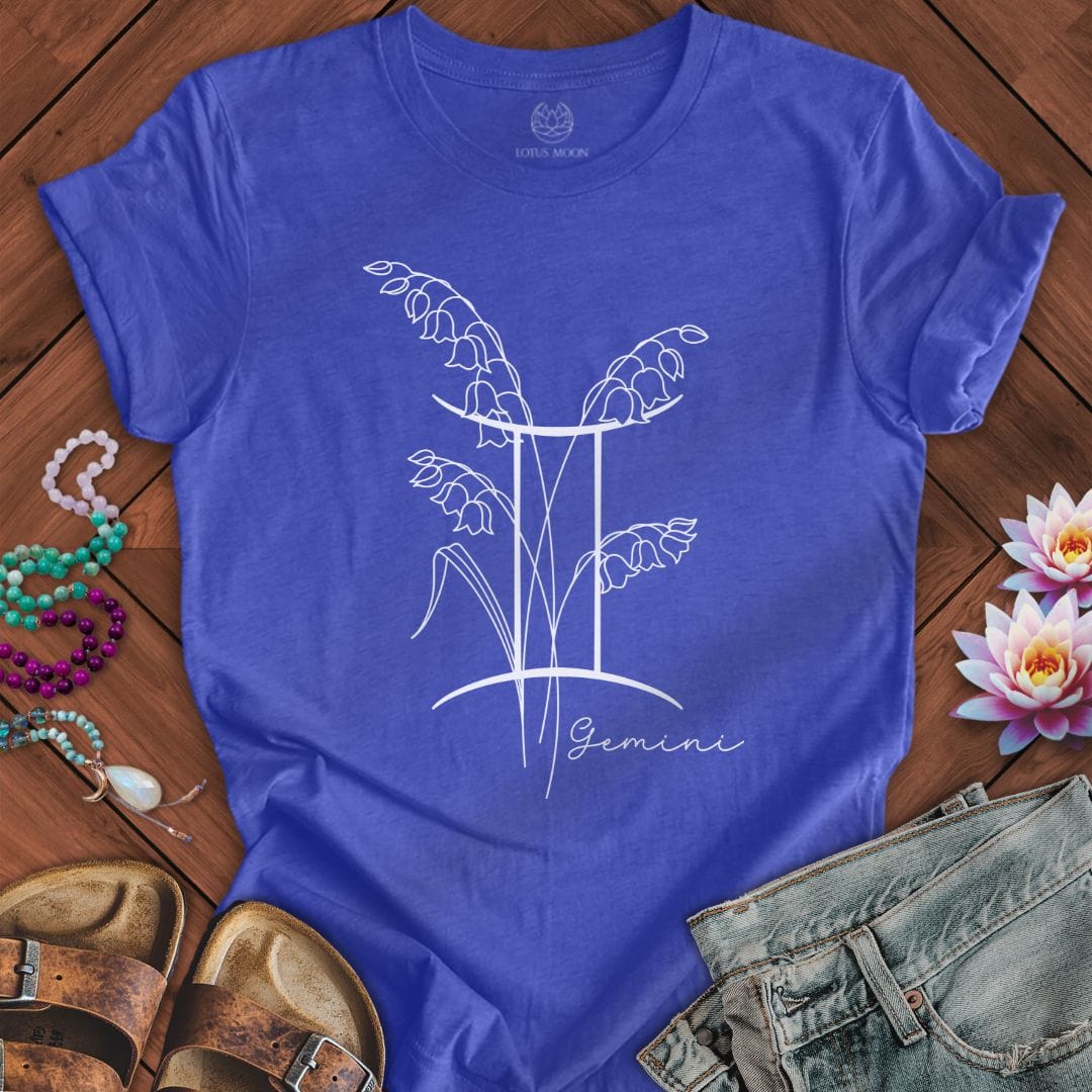 Boho Gemini Tee Heather True Royal