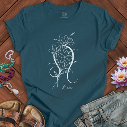 Boho Leo Tee Deep Teal