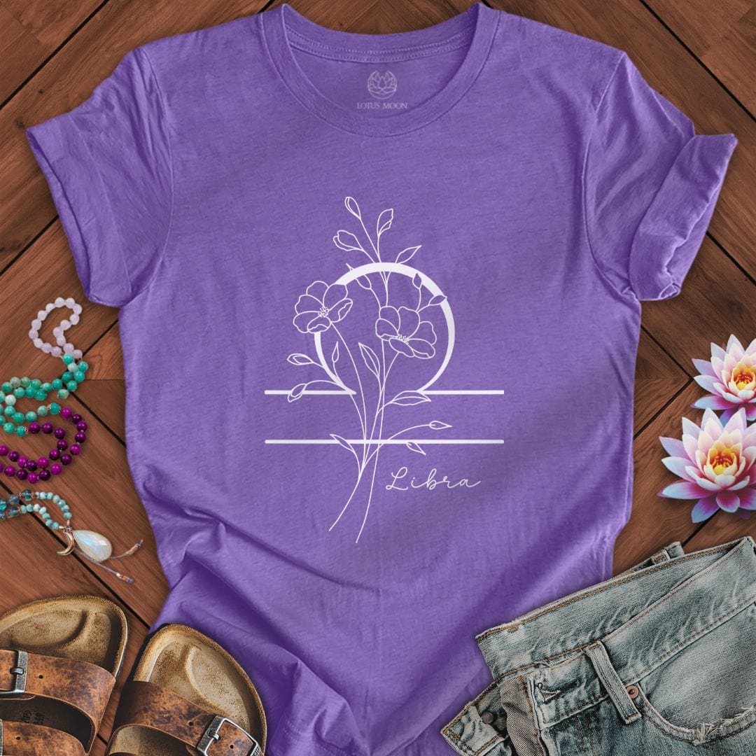 Boho Libra Tee Heather Team Purple